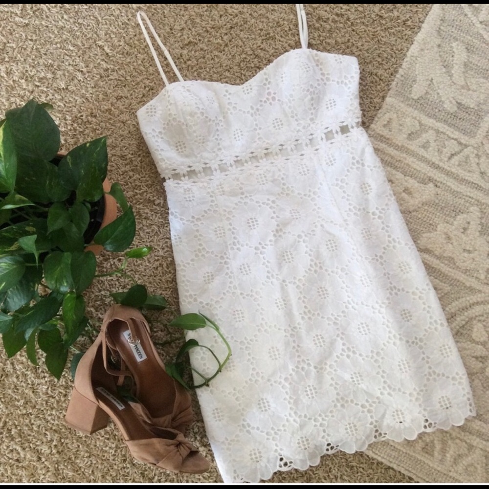 Lilly Pulitzer Sheena White Cutout Dress Size 6